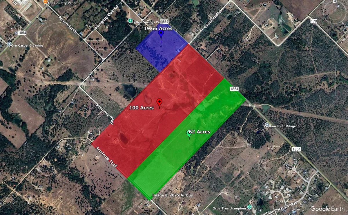181-acre ranch parcel, Dale TX